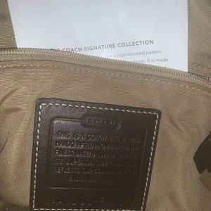 Brown coach bag